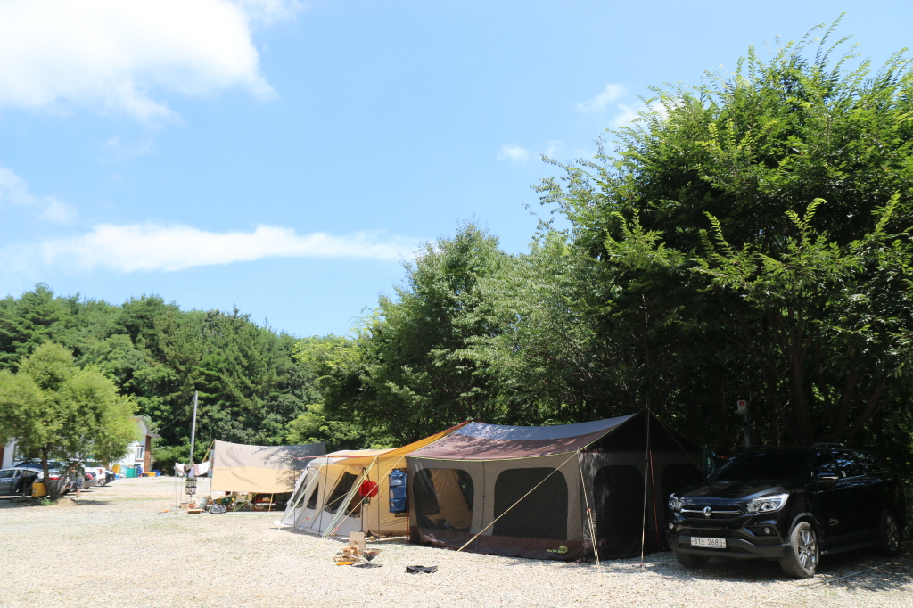 여름 캠핑장